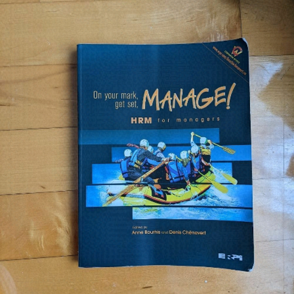 Hrm For Managers By Anne Bourhis Denis Chênevert